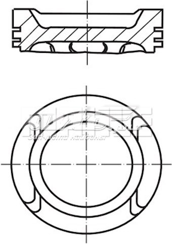 Pistón completo para 1 cilindro, cota de reparación + 0,50 mm MAHLE 0306013
