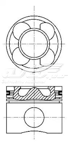 87-435706-10 Nural pistón completo para 1 cilindro, cota de reparación + 0,50 mm