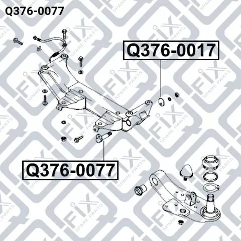 Comprar Q3760077 Q-fix Perno de fijación del brazo inferior delantero