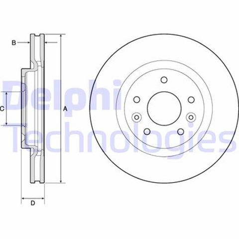 BG4770C Delphi disco de freno delantero