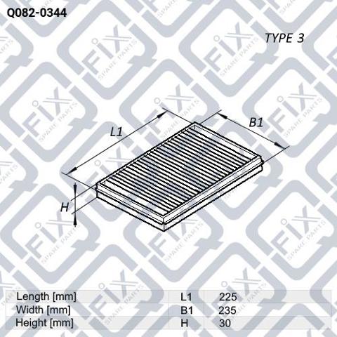 Filtro de polen Q-fix Q0820344
