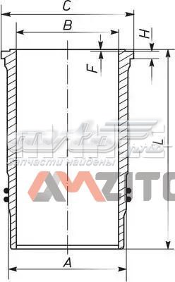 Camisa del cilindro 003WN3801 Mahle Original