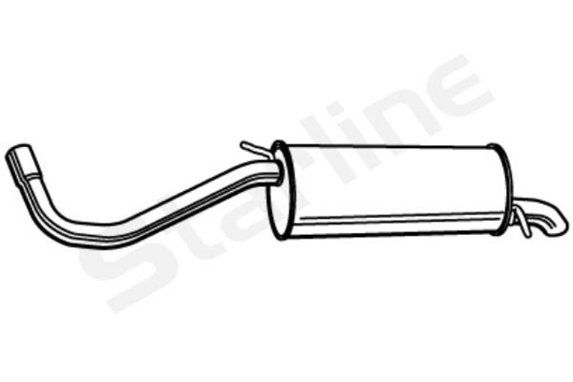 4016402 Starline Silenciador trasero