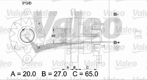 Alternador VALEO 433445