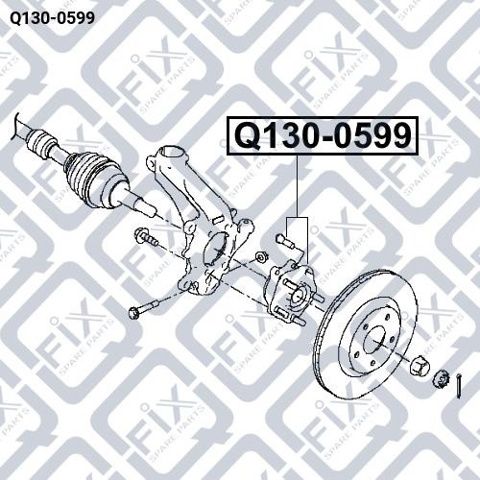 Q1300599 Q-fix Cubo delantero