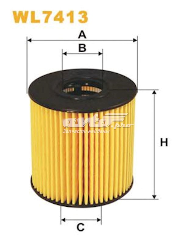 Filtro de aceite WIX WL7413