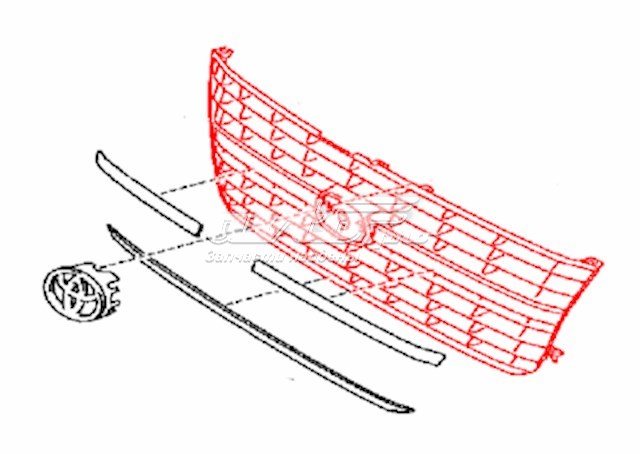 5311126480 Toyota panal de radiador