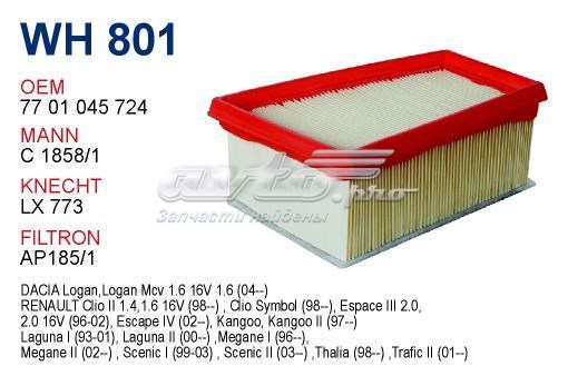 El filtro de aire Wunder WH801 precio, desde 5,50 EUR