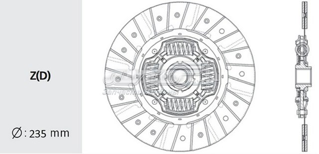 Embrague de disco VALEO DW53