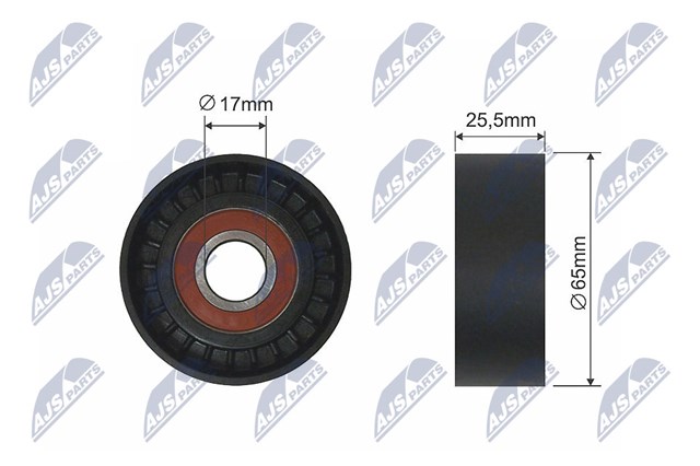 54-0605 Maxgear rodillo, correa trapecial poli v