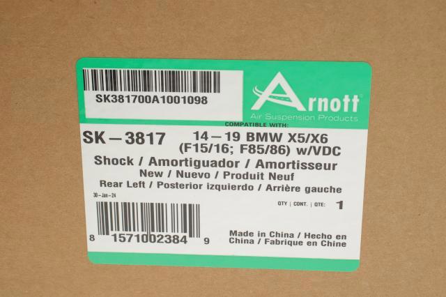 Amortiguador trasero izquierdo SK3817 Arnott