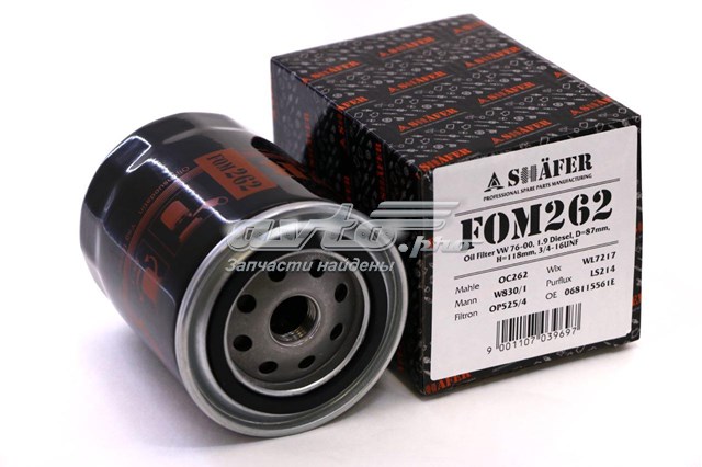 Comprar FOM262 Shafer Filtros de aceite