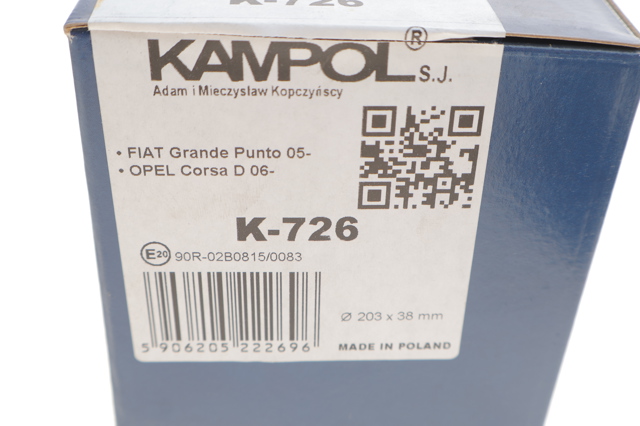 Comprar K726 Kampol Zapatas de freno