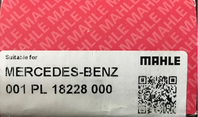 Juego de cojinetes de biela de compresor, estándar (STD) 001PL18228000 Mahle Original