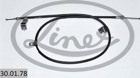 30.01.78 Linex cable de freno de mano trasero izquierdo