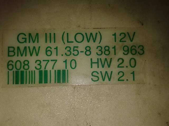 Módulo de confort 61358381963 BMW