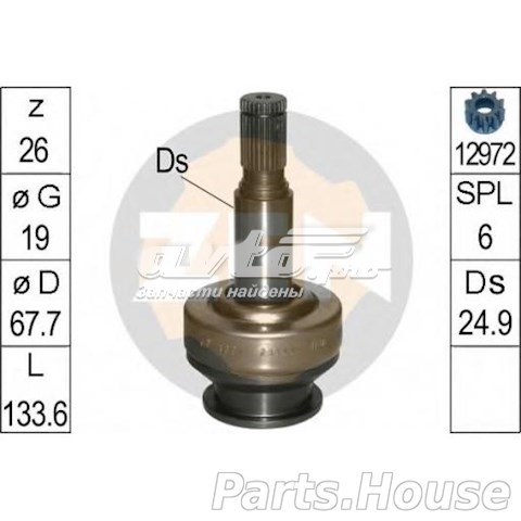ZN1661 ZEN Bendix motor de arranque