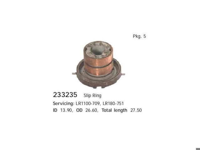 Colector de rotor de generador Cargo 233235