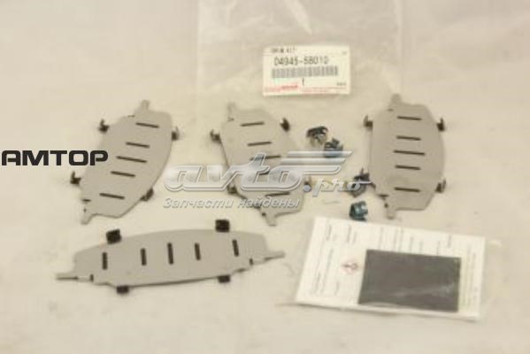 Lamina antiruido pastilla de freno delantera Toyota Camry (V30)