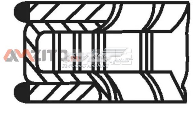 44881N1 Mahle Original juego de aros de pistón para 1 cilindro, cota de reparación +0,50 mm