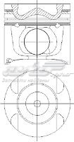 87-422000-10 Nural pistón completo para 1 cilindro, std