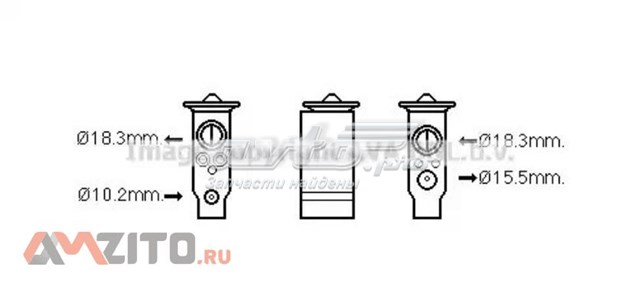 TO1672 AVA válvula de expansión, aire acondicionado