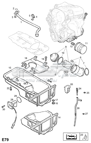 90506468 Peugeot/Citroen sensor de nivel de aceite del motor