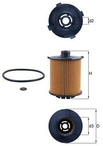 Filtro de aceite Mahle Original OX1357D precio, desde 9,73 EUR