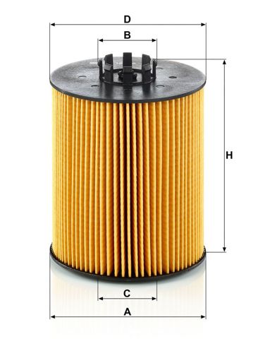 Filtro de aceite HU12015X Mann-Filter