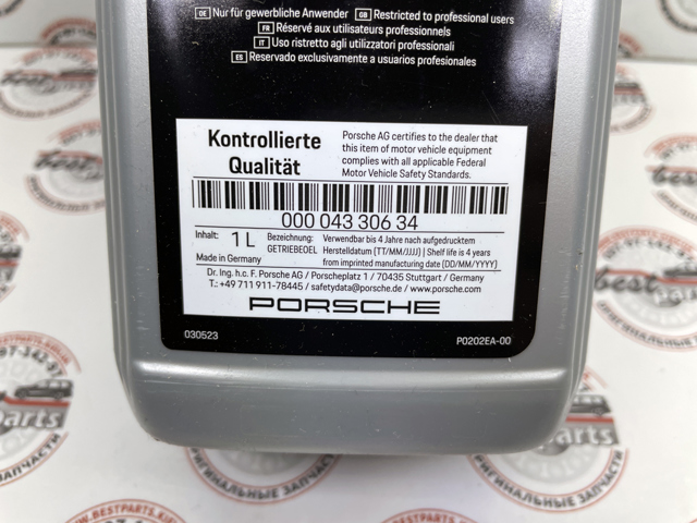 Comprar 00004330634 Porsche Aceite caja de cambios