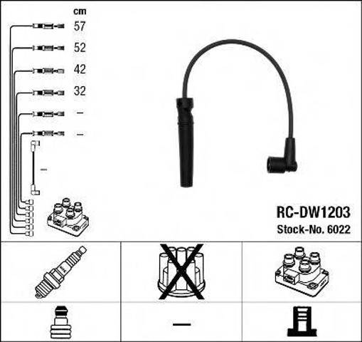 Cables de bujías RCDW1203 NGK
