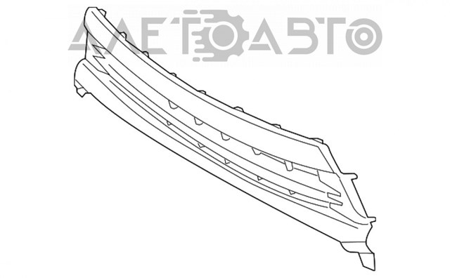 2910512505352 GK Parts rejilla de ventilación, parachoques delantero