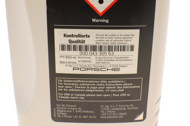 Comprar 4330563 Porsche Aceite caja de cambios