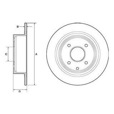 BG4666C Delphi disco de freno trasero