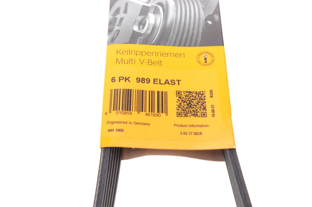 Correa de alternador 6PK989ELAST Continental/Siemens