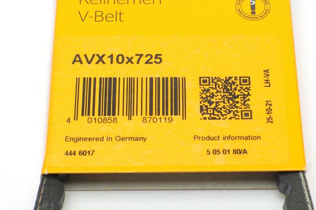 Comprar AVX10X725 Continental/Siemens Correa trapezoidal