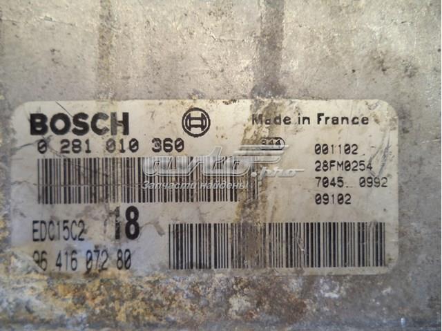 Módulo de control del motor Bosch 0281010360