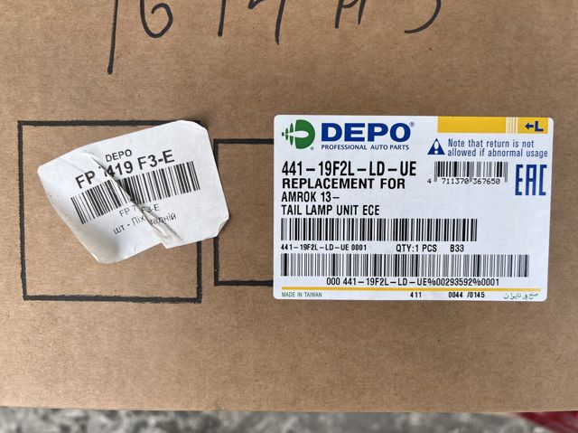 Piloto trasero izquierdo 44119F2LLDUE Depo/Loro/Abakus