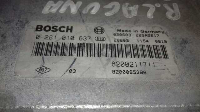 Módulo de control del motor Renault (RVI) 0281010637
