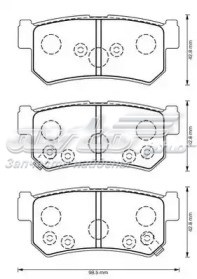 Pastillas de freno traseras BENDIX 573377J