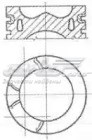 87-114708-40 Nural pistón completo para 1 cilindro, cota de reparación + 0,60 mm