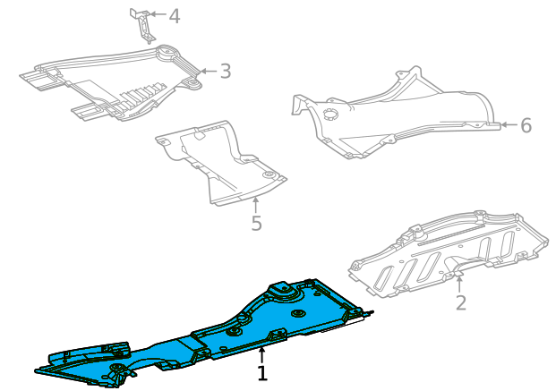 Comprar A1676803100 Mercedes Protección inferior izquierda
