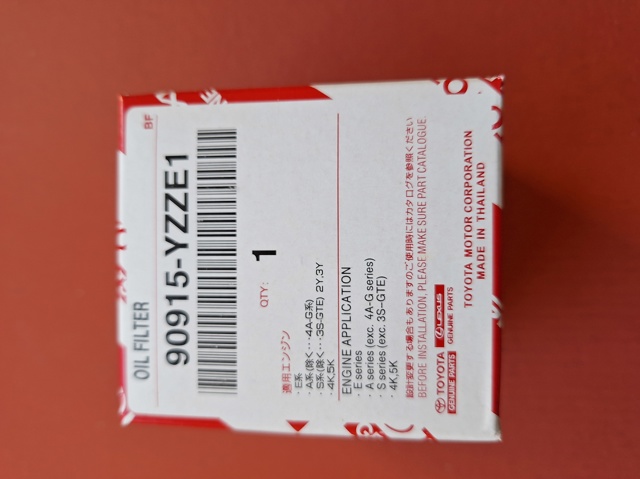 90915YZZN2 Toyota Filtro aceite