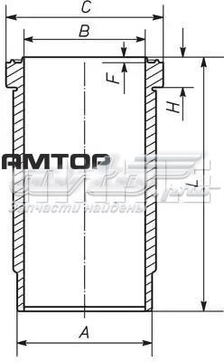 Camisa del cilindro 227WN6701 Mahle Original