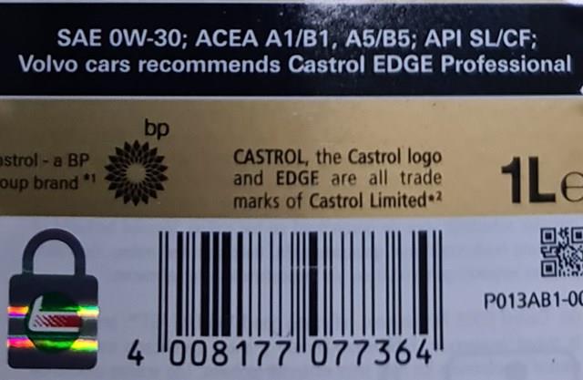 Aceite para motor Castrol 15AF7A