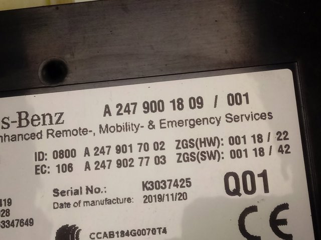  Mercedes A2479001809