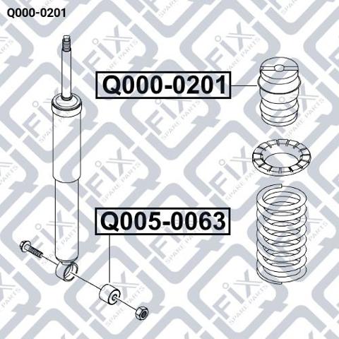 Tope de amortiguador trasero Q-fix Q0000201 precio, desde 8,00 EUR