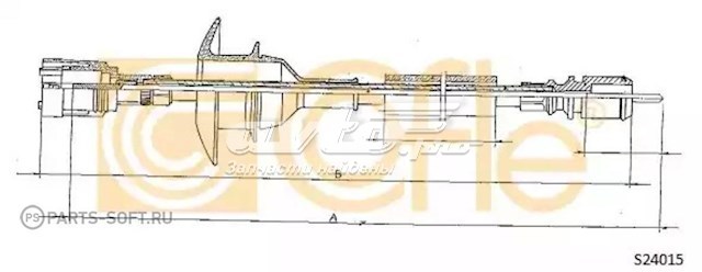 7701349272 Renault (RVI) cable para velocimetro