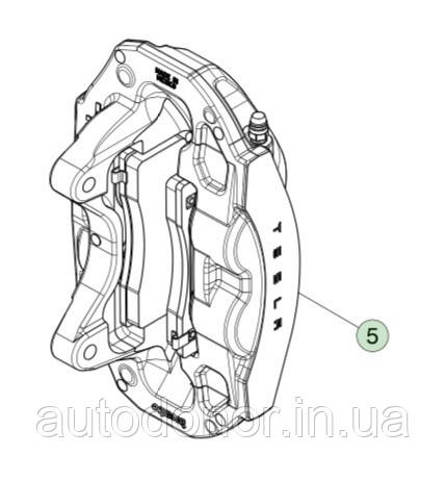 1044621-00-E Tesla pinza de freno delantera izquierda