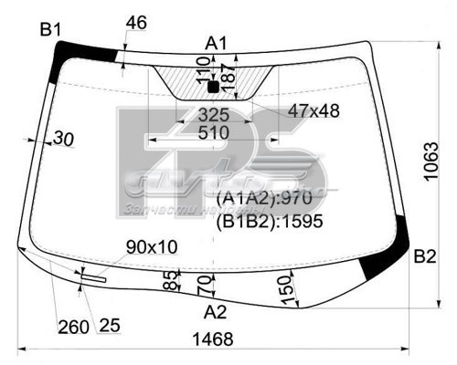 GS 3028 D12 FPS parabrisas